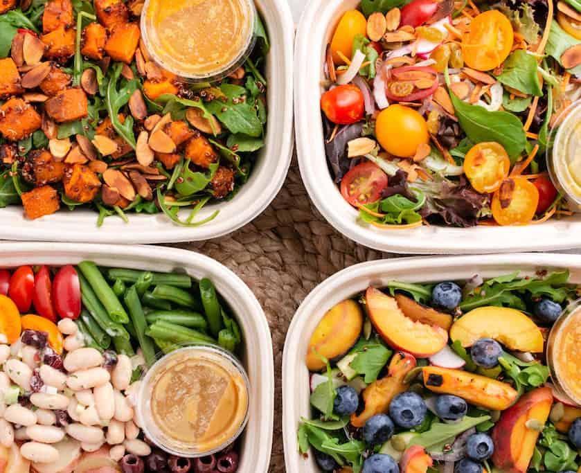 Beautifully prepared V+B meals