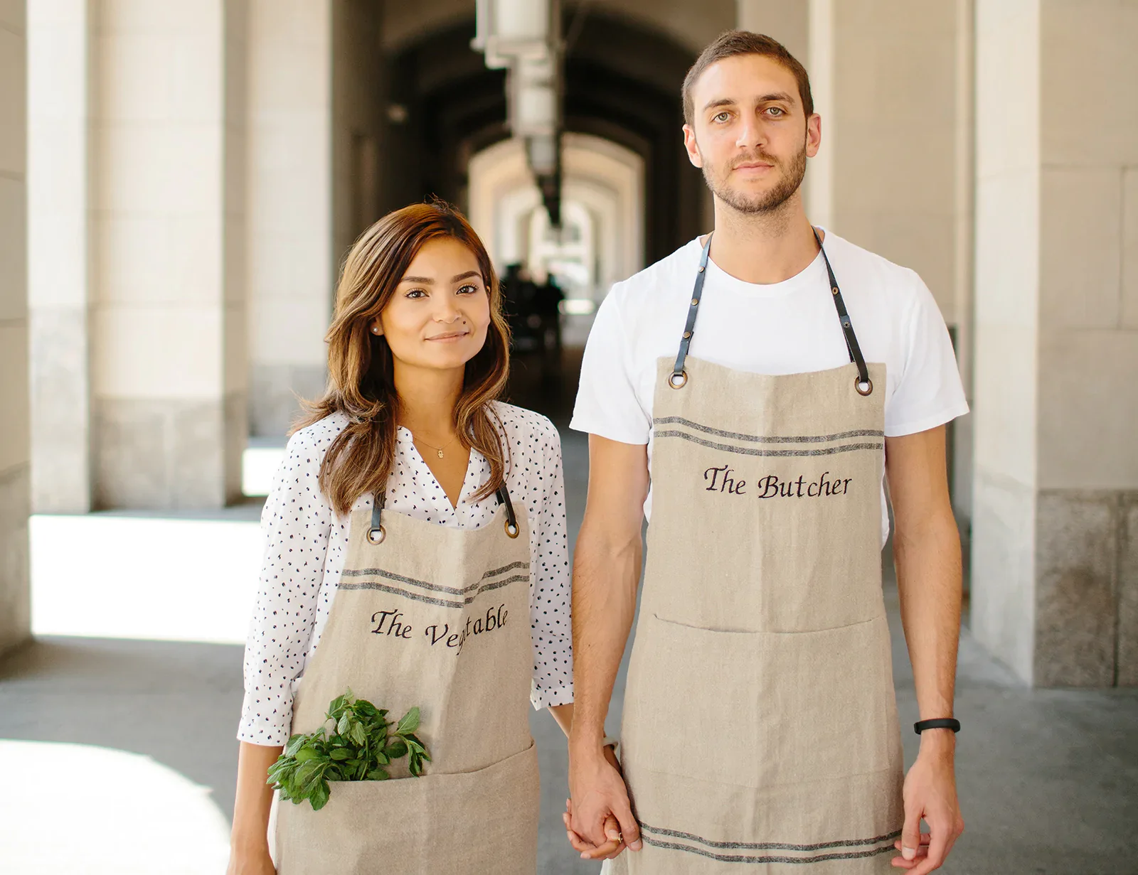 Ariane and Turner, founders of V+B